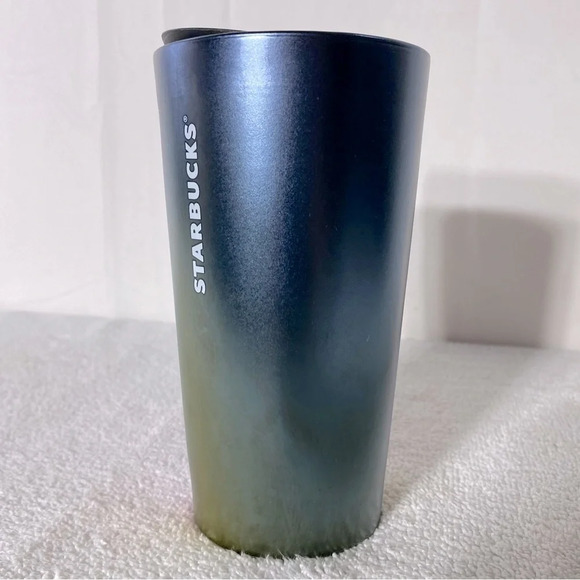 Starbucks 12 Oz Oil Slick Multi Color Rainbow Ceramic Cup With Lid 2022 - Picture 3 of 12